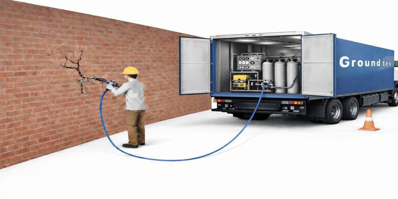 Arrestiamo le infiltrazioni d’acqua con iniezioni di resina espandente e gel saturante