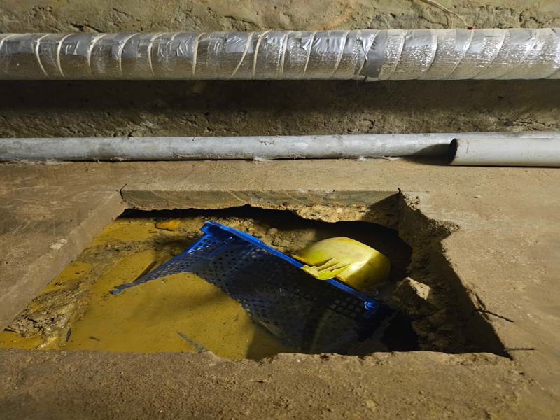 Процесс поднятия пола